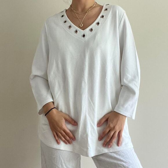 white shirt chicos size 3 / us xl - Picture 1 of 6